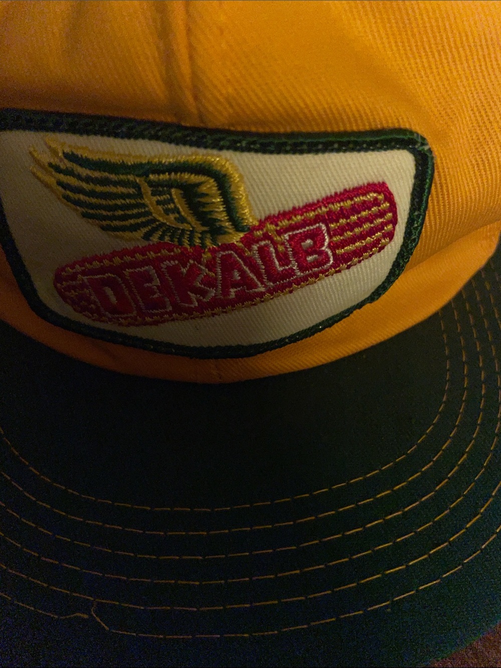 Vintage DeKalb Seed Corn Hat K Brand USA Snapback Farm Cap - Picture 14 of 16